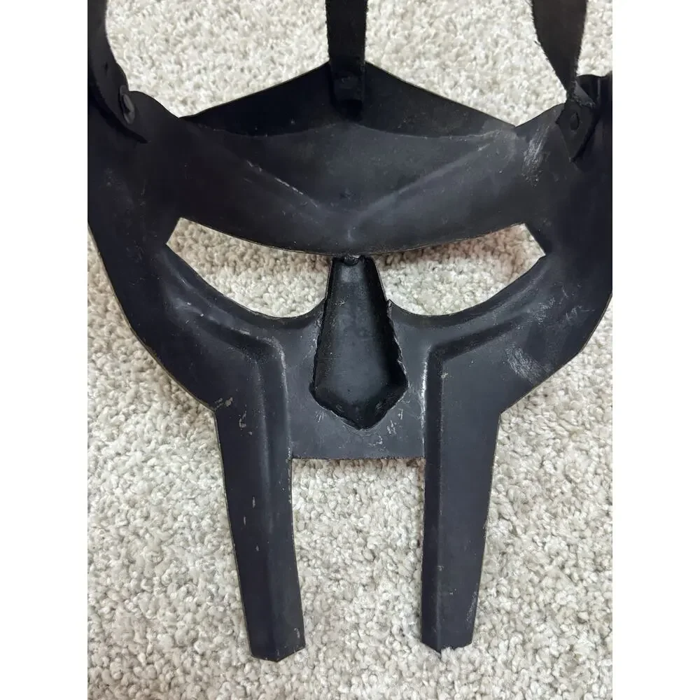 MF DOOM Gladiator Mask Brass Finish Metal Cosplay Helmet Adult Costume